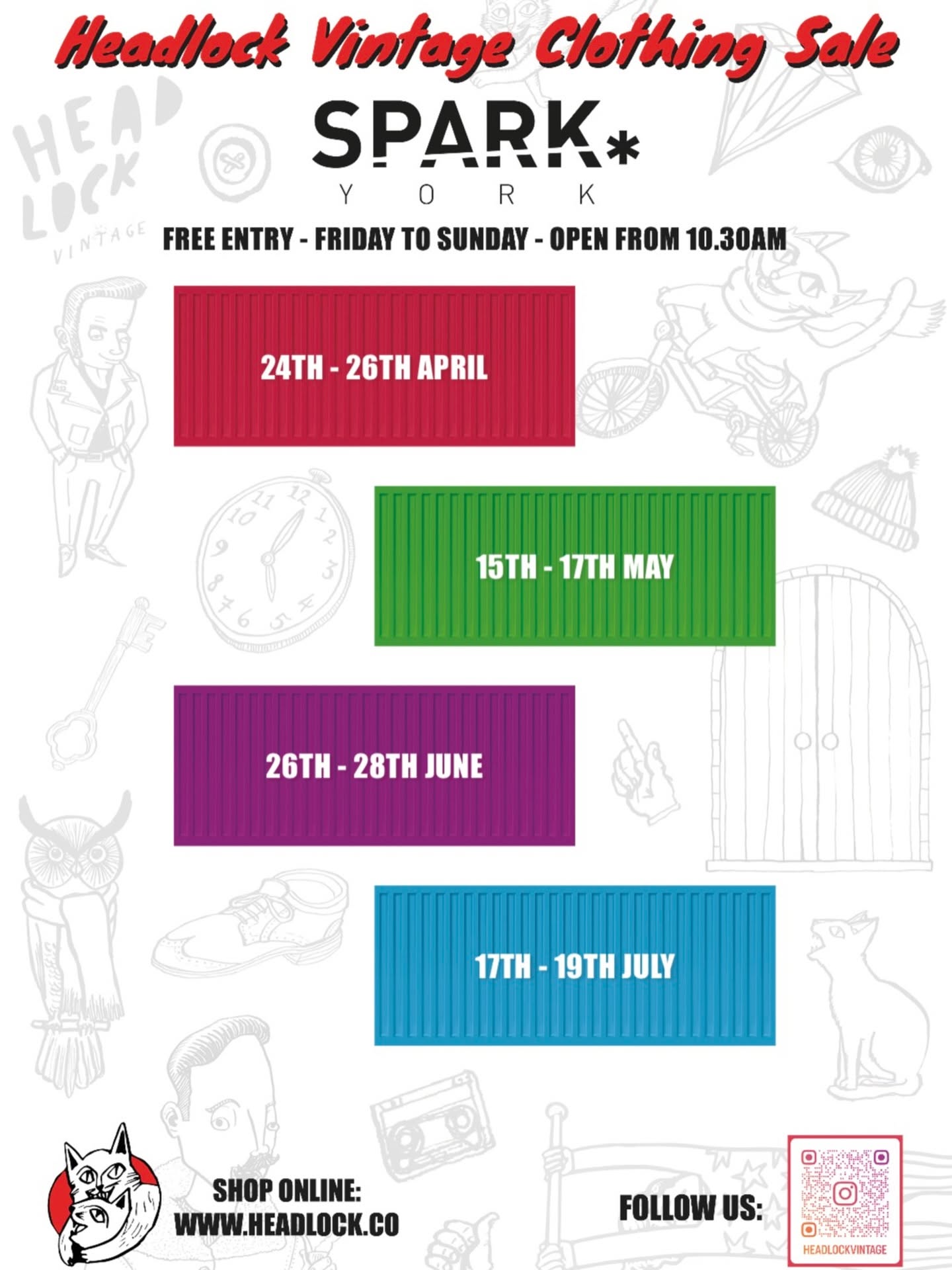 Headlock Vintage Clothing Sale